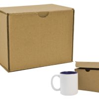 CAJA DE CARTÓN No1 EMPAQUE TAZA A2755 CAFÉ