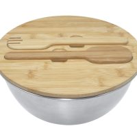 RECIPIENTE CON TAPA Y UTENSILIOS DE BAMBU SAUCE A3010 - Image 2